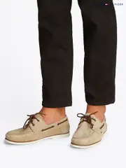 Tommy Hilfiger Brown Suede Boat Shoes (F54782) | $254