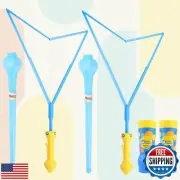 Uncle Bubble 2 Sets Giant Bubble Wands - Includes 2 Big Bubble Sword and 8oz