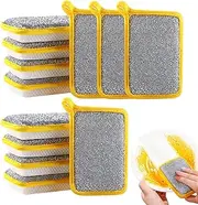 Sponges Kitchen - 20X Dishwashing Sponge | Absorbent Reusable Pads Washcloths Brush Double Sided Scrubber for Sink Dishwasher Home Household Pan Bathroom