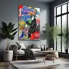 Blue Follow Your Dreams Monkey Wall Art Canvas Unframed Print Art