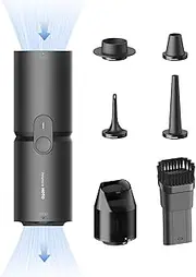 HOTO Powerful Tools, Handheld Air Duster for keyboard, Computer, Smart Cleaning Hometools, blowing, inflating, and vacuum sealing, 4 in1 station 15000Pa