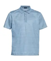 linen polo shirt S,L blue