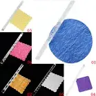 Transparent Acrylic Rolling Pin Embossed Wave Note Clay Texture Fondant Tool DIY