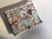 Needle case fabric May Gibb Aqua Gumnut baby Felt page inside Gift Present New