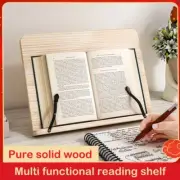 Book Stand Document Adjustable Reading Desk Holder Bamboo Rack Portable Home AU