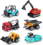 [Hapavis] Construction Cars Toys Diecast Engineering Vehicle Toy Set Alloy Metal Car Toys Set for Toddlers Kids Boys & Girls Colorful