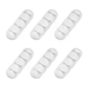 6Pcs Cable Organizer White Electronics Computer Mouse Charging USB Cable Holder