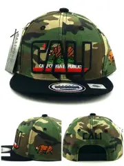 Leader New California Republic Cali Youth Kids Camo Black Era Snapback Hat Cap