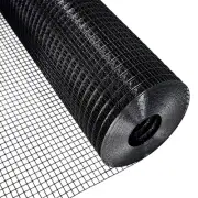 Black Hardware Cloth 1/2 Inch 24 in x 100 ft 19 Gauge PVC Coating Wire Mesh R...