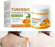 Turmeric Sugar Scrub - Hydrating Brightening Scrub - Body Exfoliator for Scars & Stretchmarks, Great for Daily Use, Turmeric Lightening Scrub for Face & Body, 240g