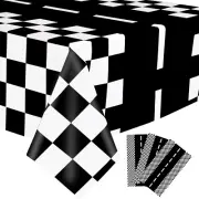 Kesfey 3 Packs Race Car Plastic Table Cloths 54 X 108 Inch Race Car Road Birthda