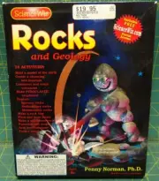 ScienceWiz Rocks & Geology Book & Kit 18 Activities Identify Break Display Rocks
