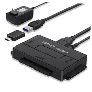USB 3.0 to SATA IDE Hard Drive Reader, External Hard Drive Ultra Recovery