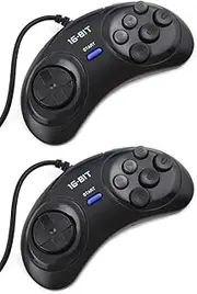 Twin Pack: 16-Bit Sega Mega Drive/Genesis Replacement Controller (Electronic Games)