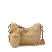 [Prada] Prada Prada Re-Edition 2005 Crochet-knit Shoulder Bag ONE SIZE NEUTRALS
