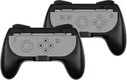 Konix Paar Halterungen für Joy-Con-Controller der Nintendo Switch 2 - Klassisches Controller-Design - Schwarz