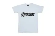 Avengers Girls Cotton T-Shirt (White) (9-11 Years)