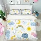3D Rainbow Sun Rain NAO735 Bed Pillowcases Quilt Duvet Cover Set Queen King Fay