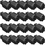 20 Pieces Extension Cord Plug Replacement Extension Cord Ends 125V Female Style