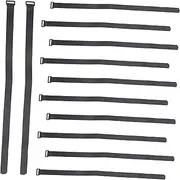 Adjustable Straps Set 12pcs Met Straps Cargo Binding Belt Ladder Rack Straps Yoga Night Running Elastic Cinch Straps Hook Loop