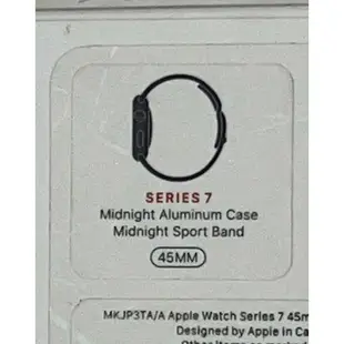 Apple Watch s7 LTE行動網路版45mm黑色