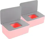 COSMEVIVI 2pcs Wipes Container Wipe Containers Refillable Wipe Case Wipe Holder Wipes Dispenser Wipes Case Wet Tissue Organizer Wipe Dispenser Wipes Holder