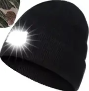Rechargeable Headlamp Beanie. FAST SHIPPING!