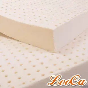 【LooCa】吸濕排汗10cm一體成型乳膠床墊(加大6尺)