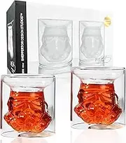 Yingluo Creative Whisky Sobriety Glasses, 2pc,Flask Carefe,Whiskey Carafe for Wine,Scotch,Bourbon,vodka,Liquor-150ml Gifts for Men