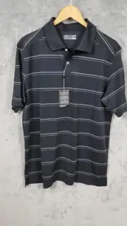 Callaway Golf Shirt Men's Medium Black Wicking SPF 15 Anti Microbial NEW