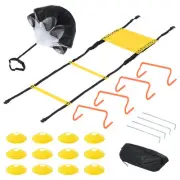 Agility Ladder Speed Training Equipment with Cones Resistance Hurdles