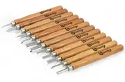Carbon Steel Wood Carving Chisel Set for Kids and Beginners. Knives for Woodw...