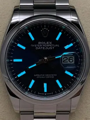 重序名錶 ROLEX 勞力士 DATEJUST 126200 藍色面盤 蠔式日誌型不鏽鋼 自動上鍊腕錶 台灣公司貨