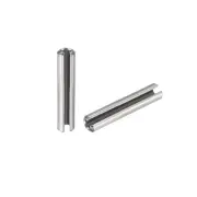 M2 x 8mm 304 Stainless Steel Split Spring Roll Dowel Pins Plain Finish 20Pcs