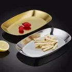 304 Stainless Steel Snack Plate Unbreakable Barbecue Plate Restaurant