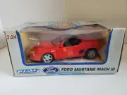 WELLY 1:24 COLLECTION DIE CAST FORD MUSTANG MACH III -NEW IN BOX-SEE DESCRIPTION