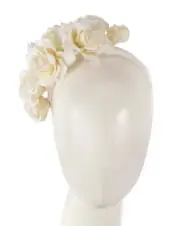 Cream flower headband racing fascinator Max Alexander 100% AU Family Business