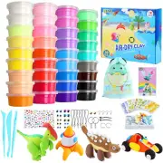 Kids Modeling Clay Air Dry Dinosaur Jewelry 36 Colors Nontoxic Arts and Crafts