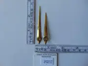 ORIGINAL BRASS CLOCK HANDS FOR A GERMAN ELECTRIC KUNDO CLOCK
