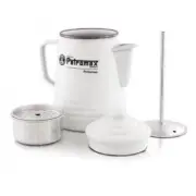 Petromax white kettle percolator 1.5L enamel steel