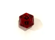 Magic MTG Spindown Counter (D20 Dice/Die) Jul 2017 'Hour Of Devastation - Red'