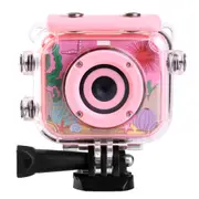 TODO 1080p FHD Kids Action Sports Camera 30M Waterproof 2" LCD Action Cam - Pink
