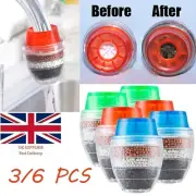 6 X Carbon Clean Filter Kitchen Tap Water Purifier Coconut Cartridge Faucet UK