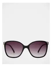 [Basque] Asmaa Black Square Sunglasses 383972