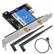 433Mbps PCI-E Network Card WiFi Dual Band Wireless LAN Adapter Bluetooth4.0