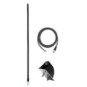 Firestik LG4-M2-B 4' No Ground Plane Tuneable Tip CB Radio Antenna Kit (Black)