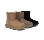 AUSTRALIAN SHEPHERD® UGG Boots Sheepskin Wool Mid Calf Chunky Short Classic Salma