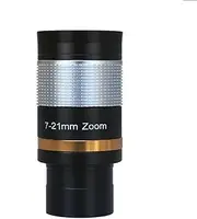 Broadband Green Film Astronomical Telescope Accessories 1.25 ", 7-21 8-24mm Zoom Eyepiece Metal Continuous Zoom(7-21mm)