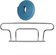 Bed Railing Stainless Steel Bed Assist Rail Higher Fence Bed Rail Thickened Frame Safety Rail Load 300 Lbs Assist Railing
