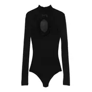 [Self-Portrait] Black Knit Cut Out Bodysuit